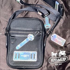 Coach Black and Iridescent Messenger Bag